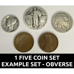 thumbnail image 2 of Coin Sale! 30+ Piece Lot – Mixed Old US Coins Including Silver, Wheats & More (1750-2024) 2 of 5