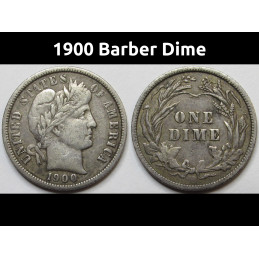 1900 Barber Dime - old...