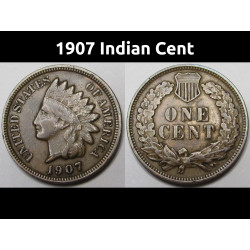1907 Indian Head Penny -...