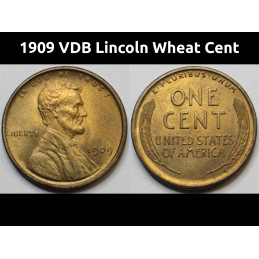 1909 VDB Lincoln Wheat Cent...