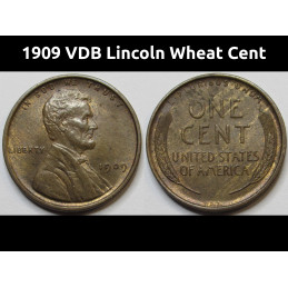 1909 VDB Lincoln Wheat Cent...
