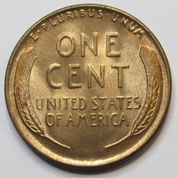 1939 Lincoln Wheat Cent - lustrous uncirculated American penny