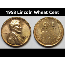 1958 Lincoln Wheat Cent -...