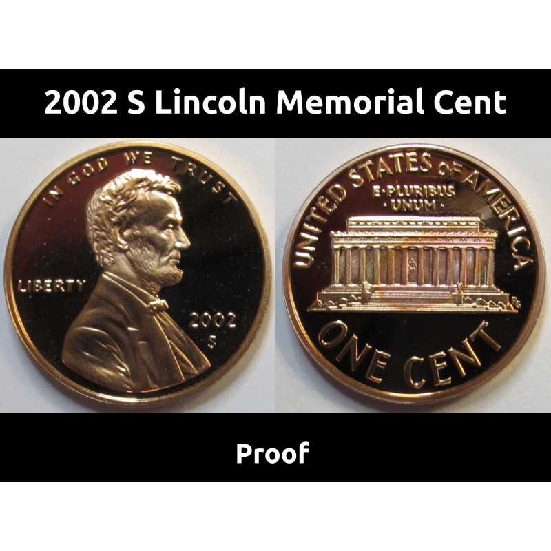 2002 S Lincoln Memorial Cent - flashy reflective American proof penny