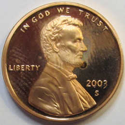 2003 S Lincoln Memorial Cent - American proof penny