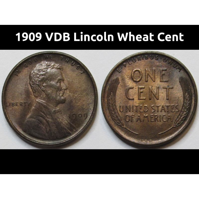 1909 VDB Lincoln Wheat Cent - attractive uncirculated first year of issue wheat penny