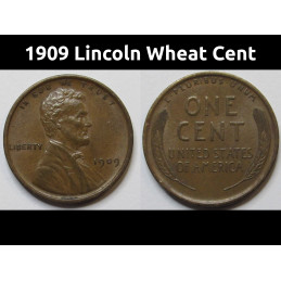 1909 Lincoln Wheat Cent -...