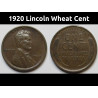 1920 Lincoln Wheat Cent - better grade old American wheat penny