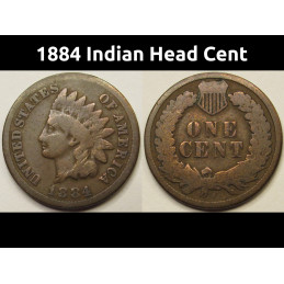 1884 Indian Head Cent - old...