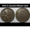 1925 S Lincoln Wheat Cent - higher grade antique San Francisco mintmark penny