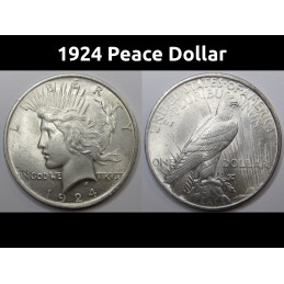 1924 Peace Dollar -...