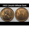 1935 Lincoln Wheat Cent - uncirculated antique American wheat penny