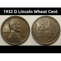 1932 D Lincoln Wheat Cent -...