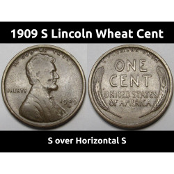 1909 S Lincoln Wheat Cent /...