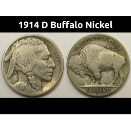 1914 D Buffalo Nickel - key...