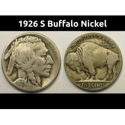 1926 S Buffalo Nickel - low...