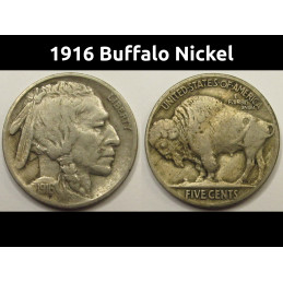 1916 Buffalo Nickel - old...