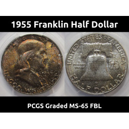 1955 Franklin Half Dollar -...