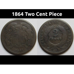 1864 Two Cent Piece -...
