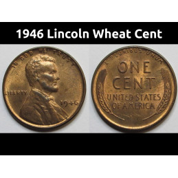 1946 Lincoln Wheat Cent - uncirculated American vintage penny