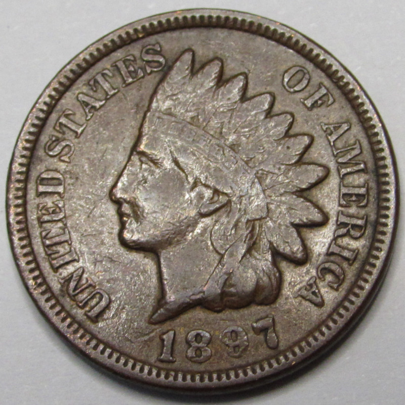 1897 Indian Cent - better grade old US penny