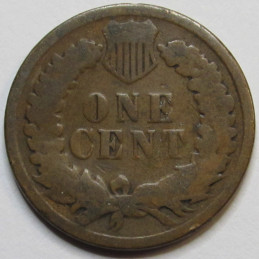 1882 Indian Head Cent - old Wild West era antique American penny