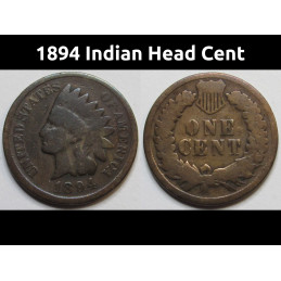1894 Indian Head Cent -...