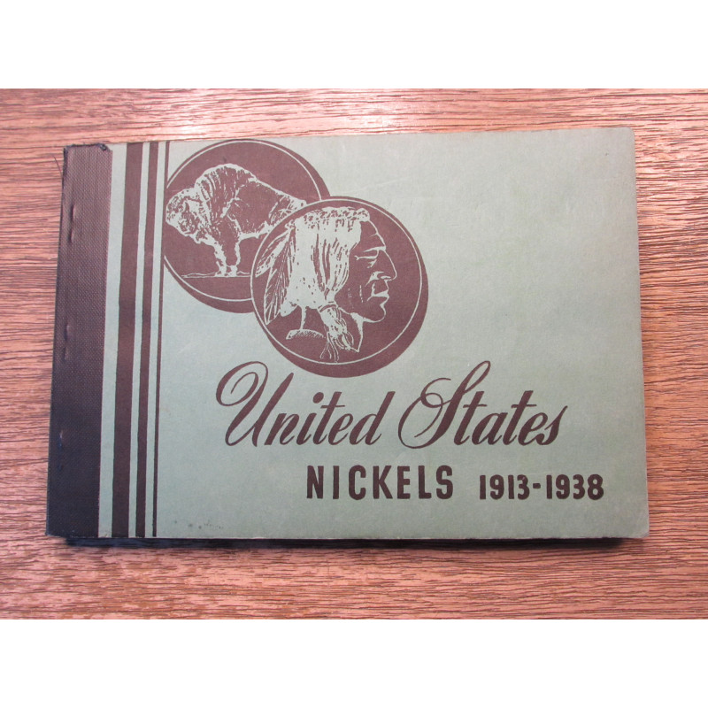 Meghrig vintage coin folder for Buffalo Nickels - 1913 to 1938