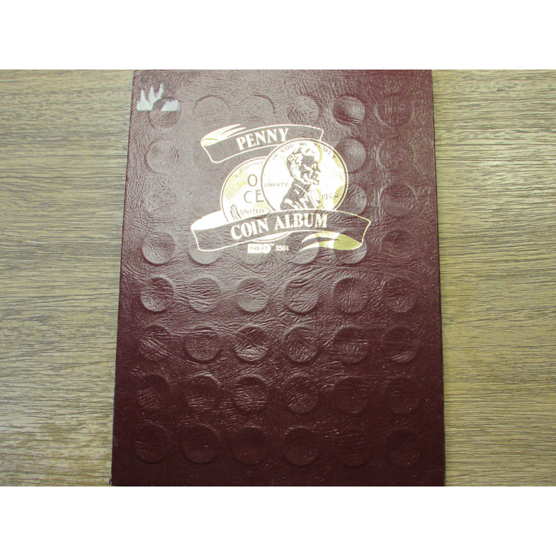 Lincoln Penny Coin Folder - Treat vintage coin folder - 1909-1975