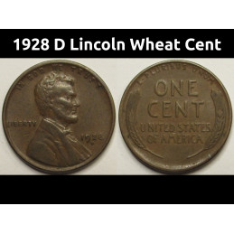 1928 D Lincoln Wheat Cent -...