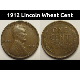 1912 Lincoln Wheat Cent -...