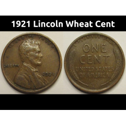 1921 Lincoln Wheat Cent - better grade antique American coin
