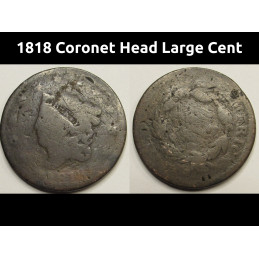 1818 Coronet Head Large...