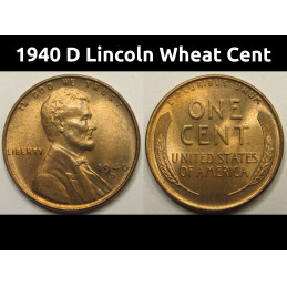 1940 D Lincoln Wheat Cent -...