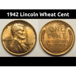 1942 Lincoln Wheat Cent -...