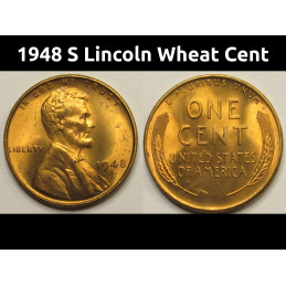 1948 S Lincoln Wheat Cent -...