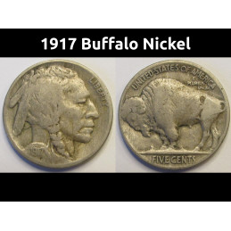 1917 Buffalo Nickel -...