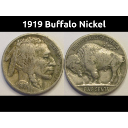 1919 Buffalo Nickel -...