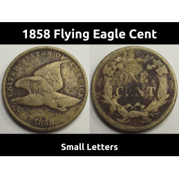 1858 Flying Eagle Cent -...
