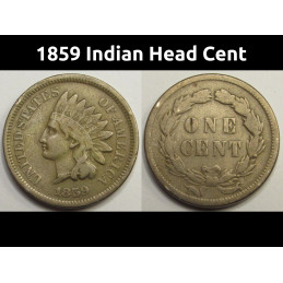 1859 Indian Head Cent -...