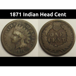 1871 Indian Head Cent -...