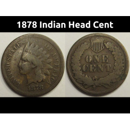 1878 Indian Head Cent -...