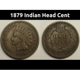 1879 Indian Head Cent - better condition antique American penny