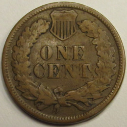 1879 Indian Head Cent - antique American penny coin