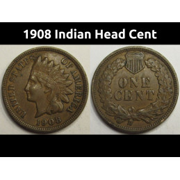 1908 Indian Head Cent -...