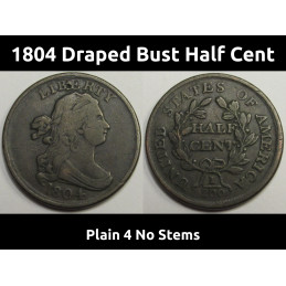 1804 Draped Bust Half Cent...
