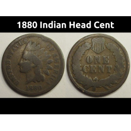 1880 Indian Head Cent -...