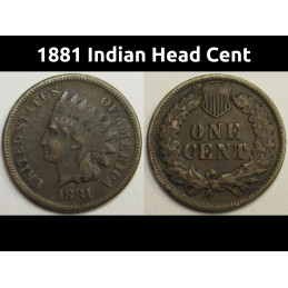 1881 Indian Head Cent - old...
