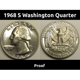 1968 S Washington Quarter -...