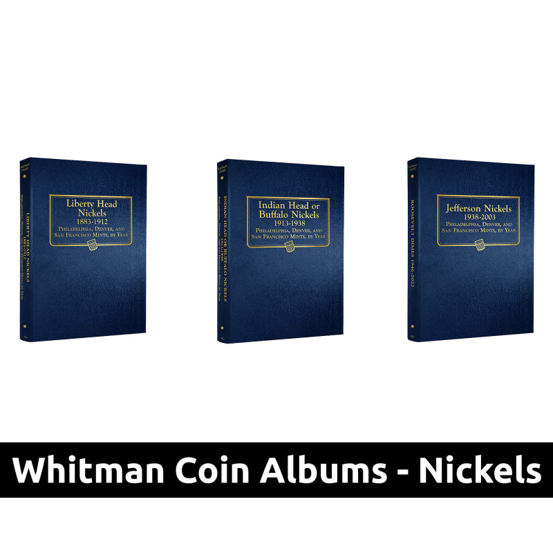 Whitman Coin Album for Nickels - Liberty 'V', Buffalo / Indian Head, Jefferson - You Pick